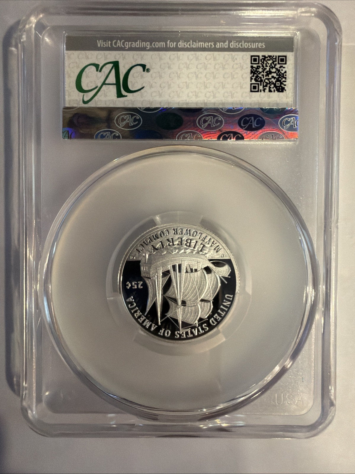 2026-S Mayflower Compact Silver 25C CACG PR69DCAM3