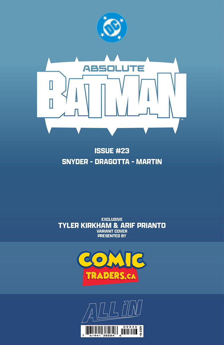 ABSOLUTE BATMAN #23 TYLER KIRKHAM HARLEY QUINN BATTLE DAMAGED EXCLUSIVE VAR (08/12/2026)