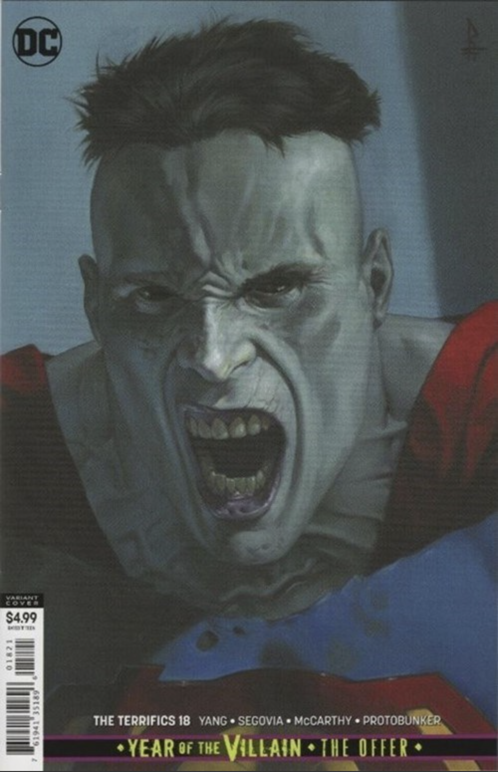 TERRIFICS #18 Riccardo Federici CARD STOCK VAR ED YOTV THE OFFER (07/24/2019)