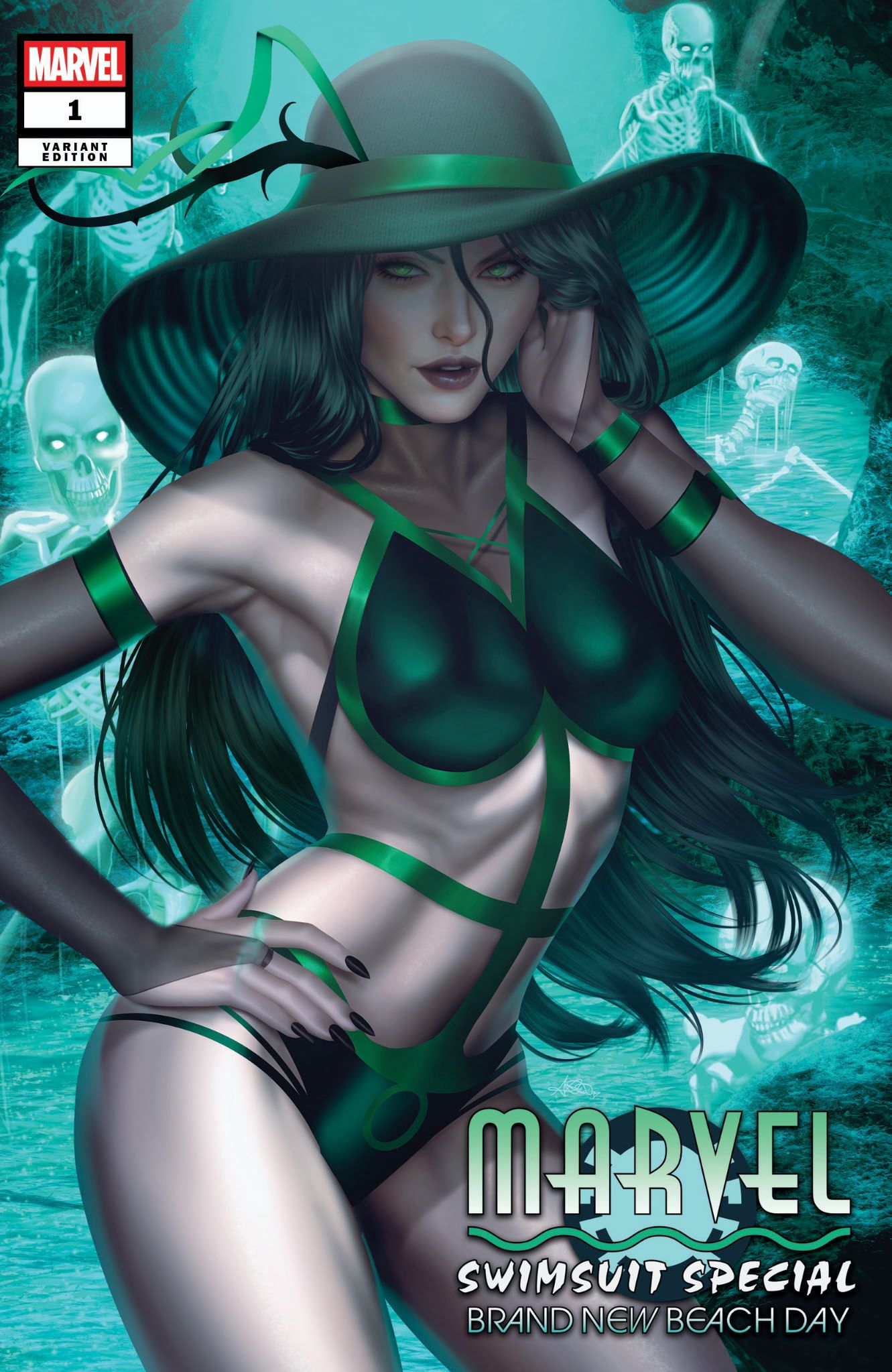 MARVEL SWIMSUIT SPECIAL: BRAND NEW BEACH DAY #1 ARIEL DIAZ EXCLUSIVE VAR (07/01/2026)