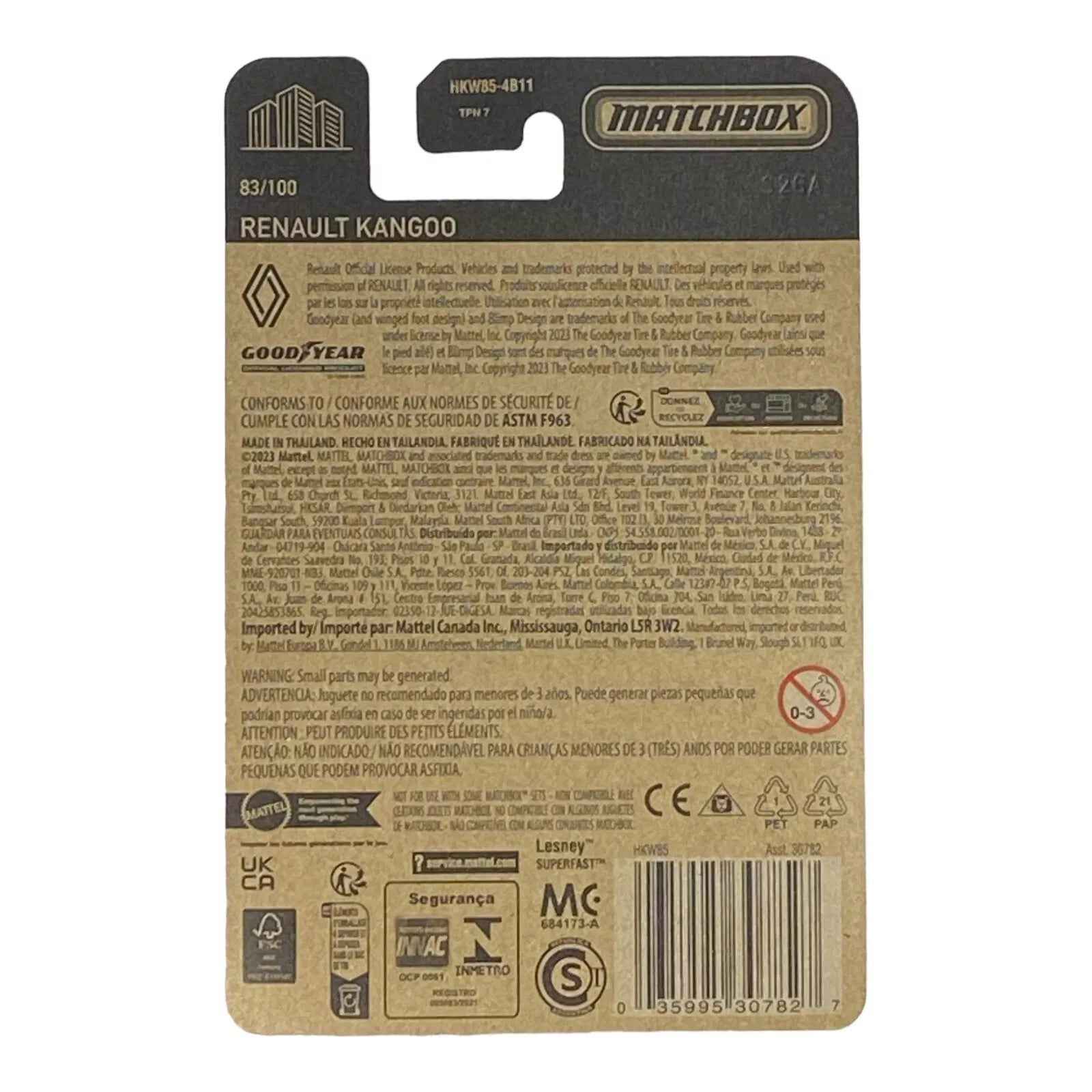 Matchbox Renault Kangoo - Matchbox 70 Years Series 83/100