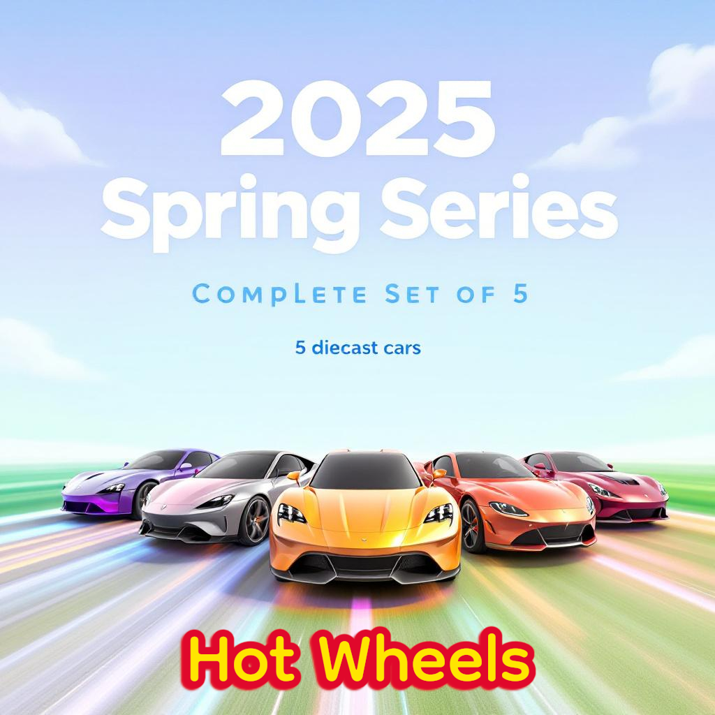 Hot Wheels 2025 Spring Series - Complete set of 5