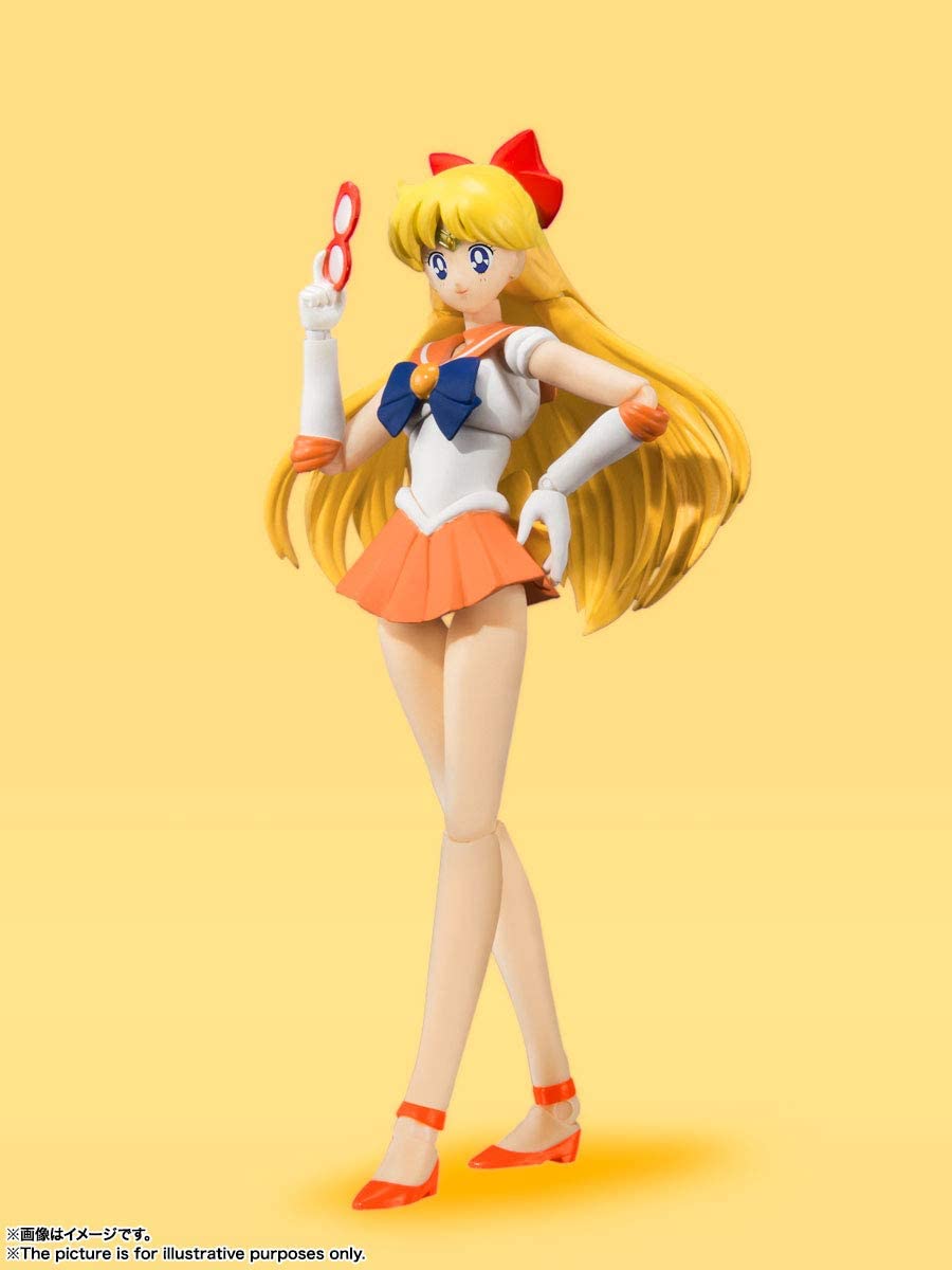 Sailor Venus S.H. Figuarts Animation Color Edition - Bandai Tamashii Nations Pretty Guardian Sailor Moon Action Figure