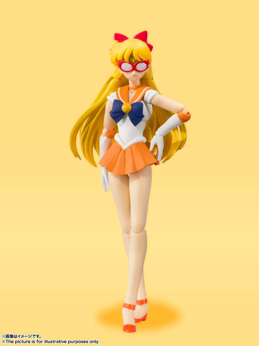 Sailor Venus S.H. Figuarts Animation Color Edition - Bandai Tamashii Nations Pretty Guardian Sailor Moon Action Figure