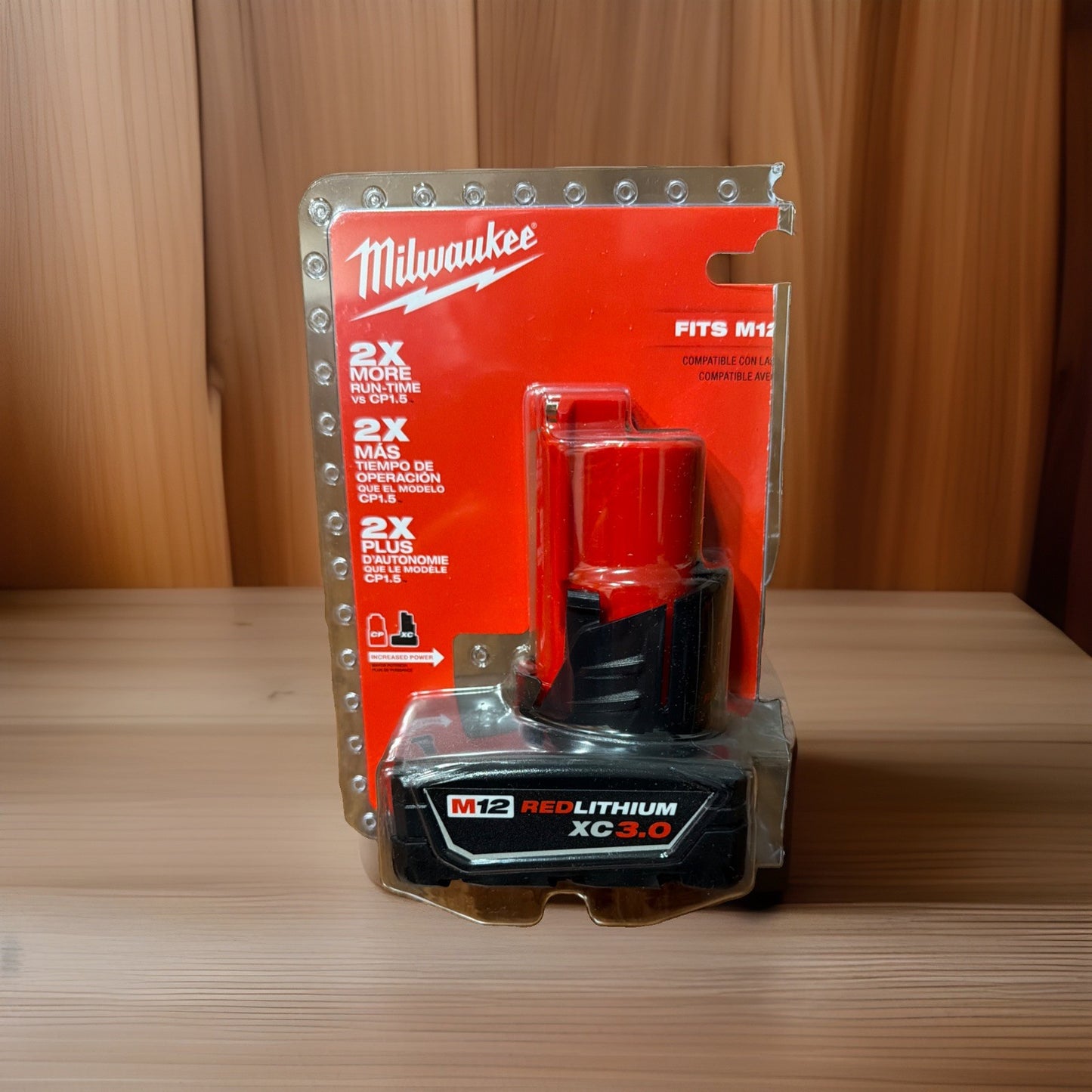 Milwaukee M12 Red Lithium XC 3.0 Battery - 12 Volt DC - Power Tool Battery Only0