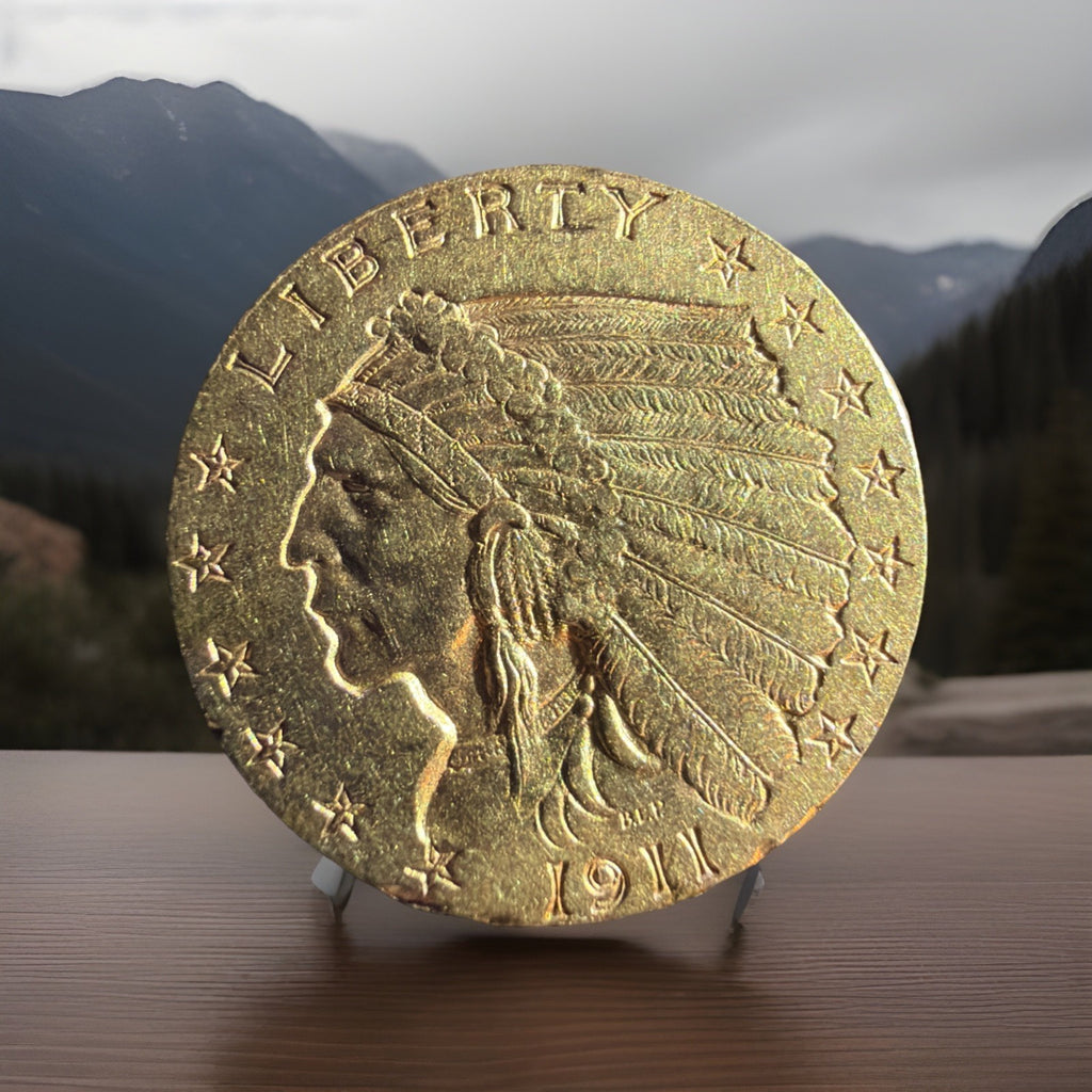 1911 $2.50 Indian Head Gold Quarter Eagle0