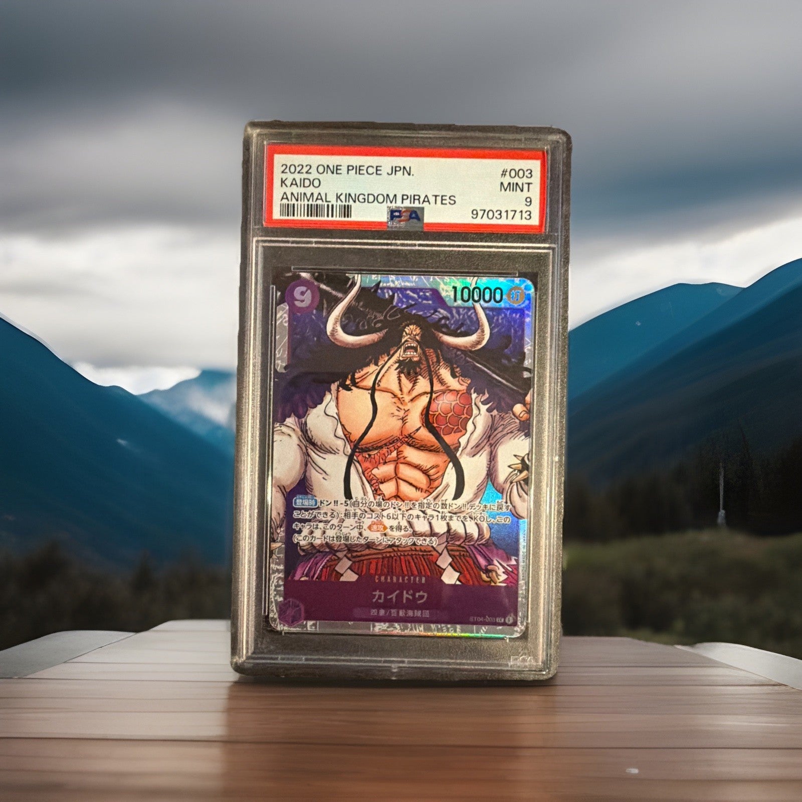 ST04-003 Kaido Super Rare One Piece Card Game Japanese PSA 9 0