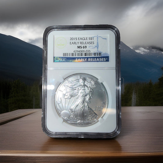 2015 $1 American Eagle NGC MS69 EARLY RELEASES0