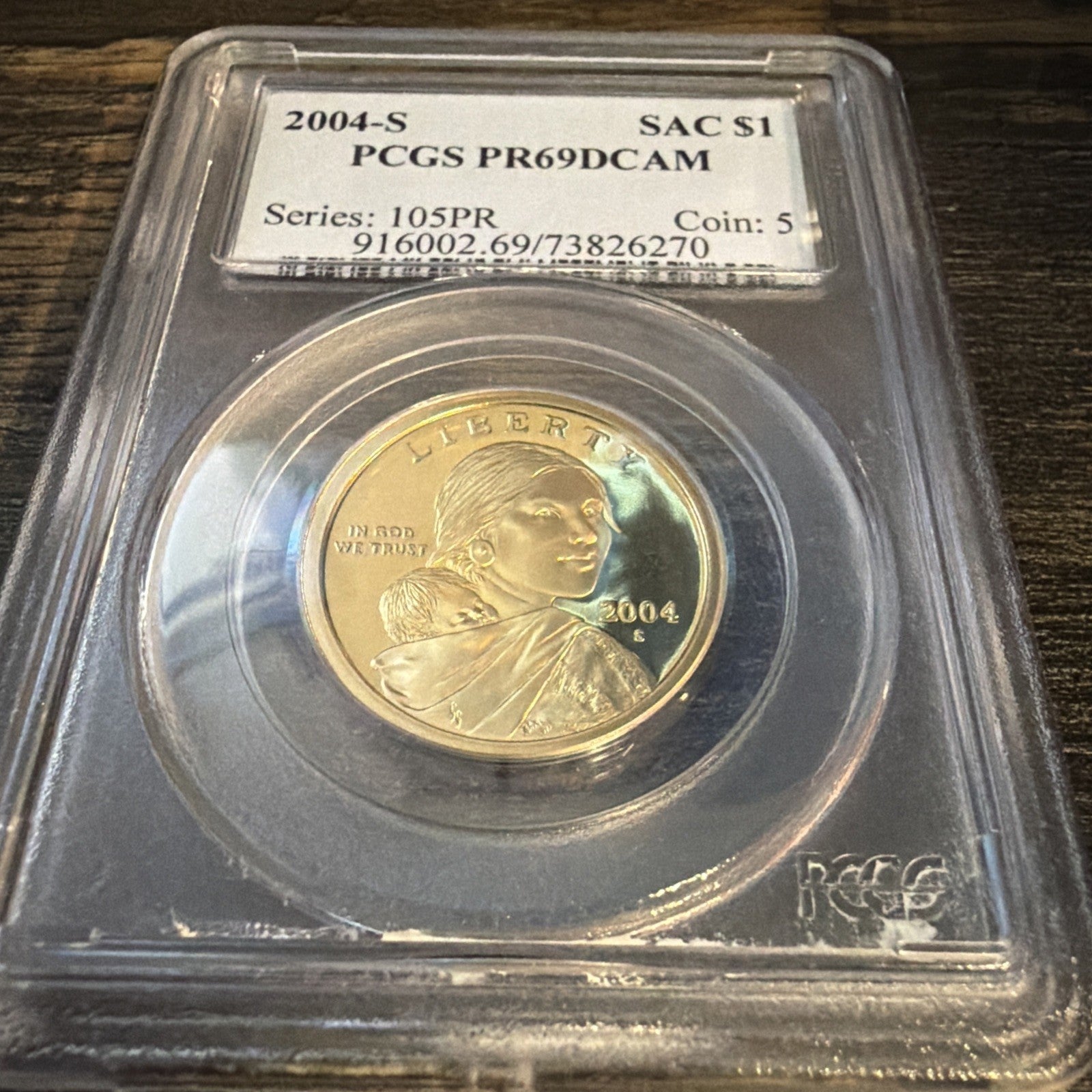 NICE 2004 - S Sacagawea Native American PCGS PR69DCAM2