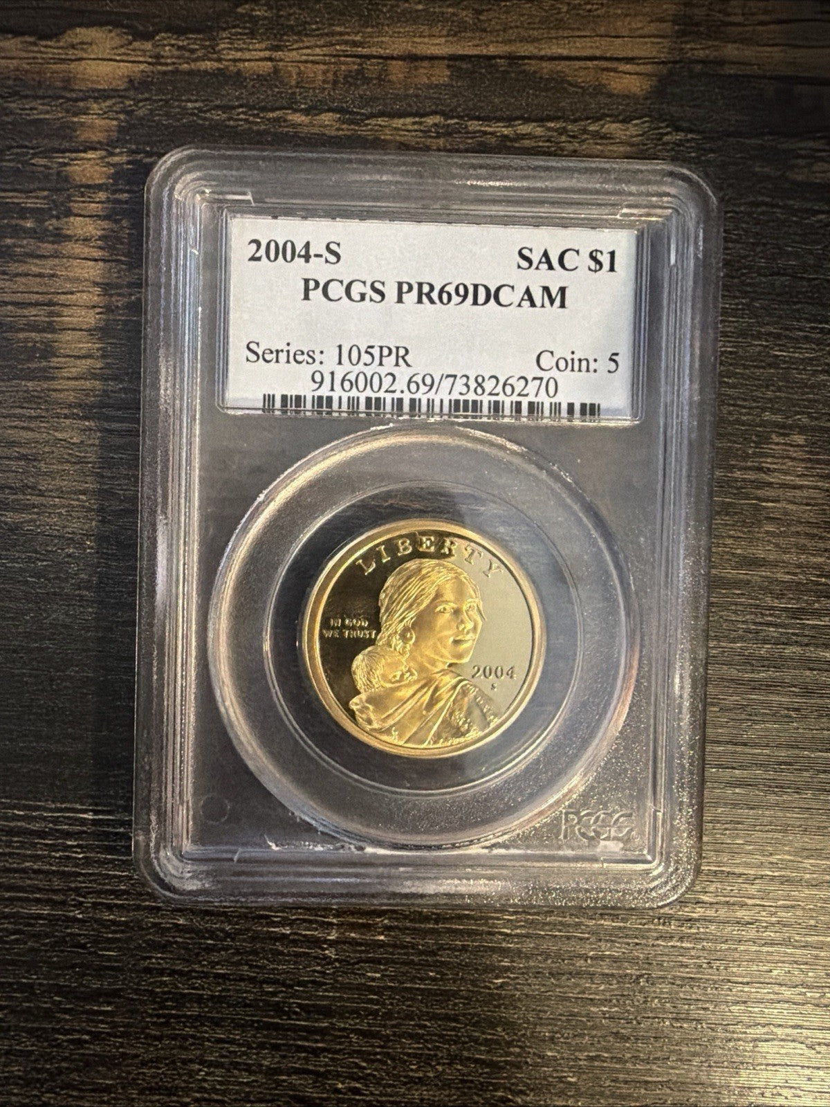 NICE 2004 - S Sacagawea Native American PCGS PR69DCAM0