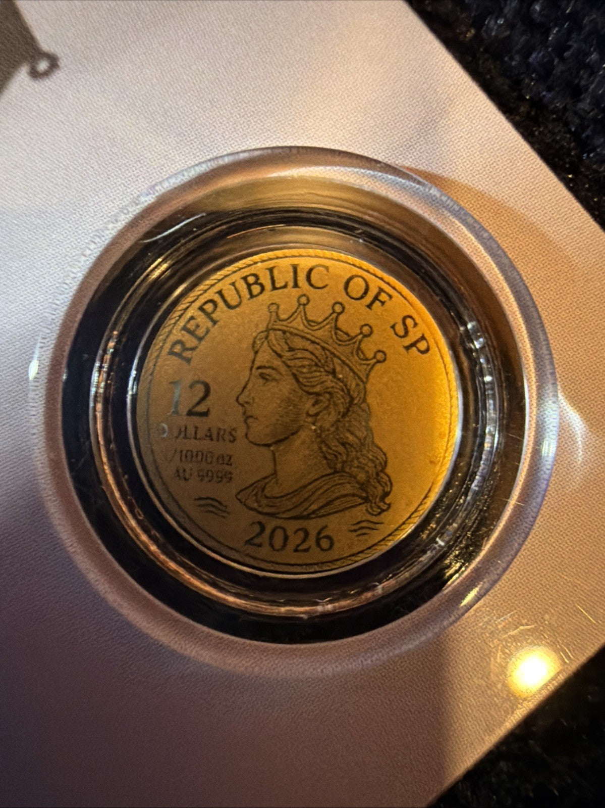 Steamboat Willie 1/1000 Gold Coin Mickey Mouse Card2