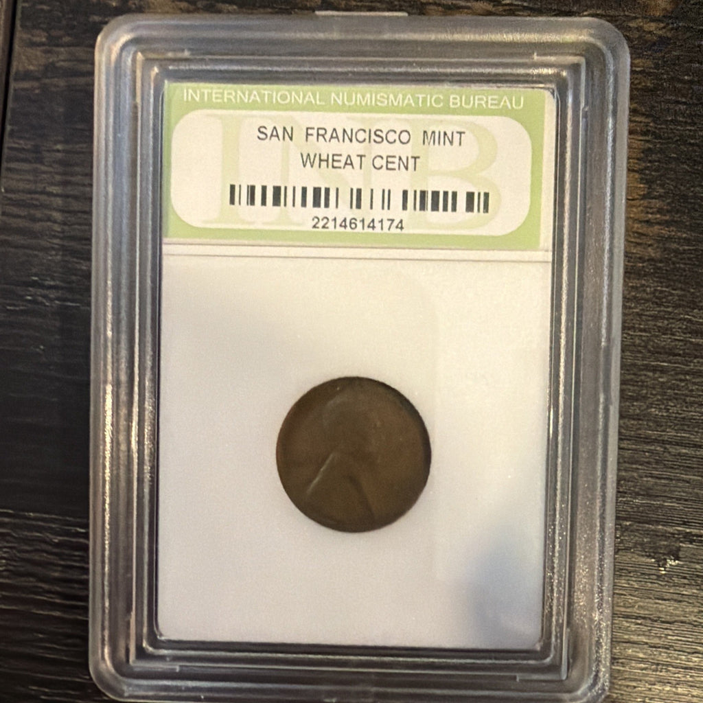 1944 Lincoln Wheat Small Cent San Francisco Mint International Numismatic Bureau0