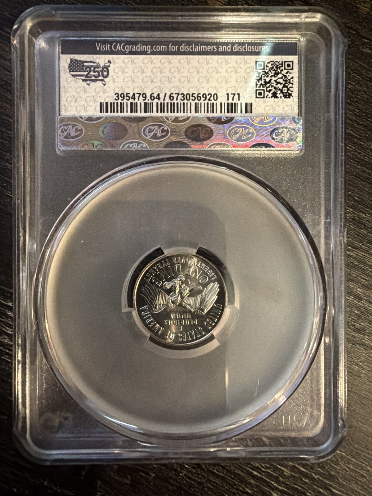 1776-2026 P Semi quincentennial Dime CAC MS643