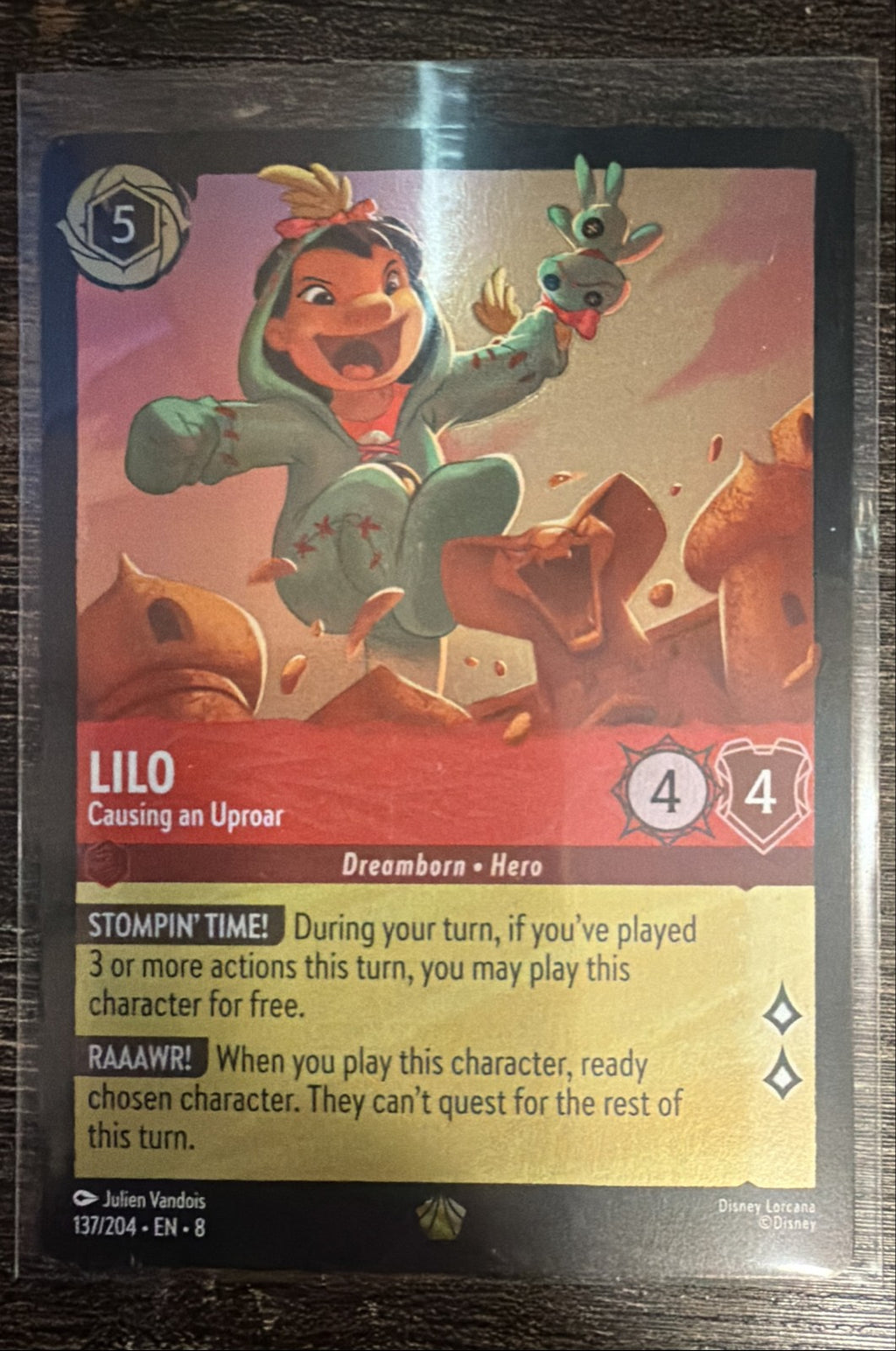 Lilo - Causing an Uproar 137/204 Reign of Jafar Cold Foil0