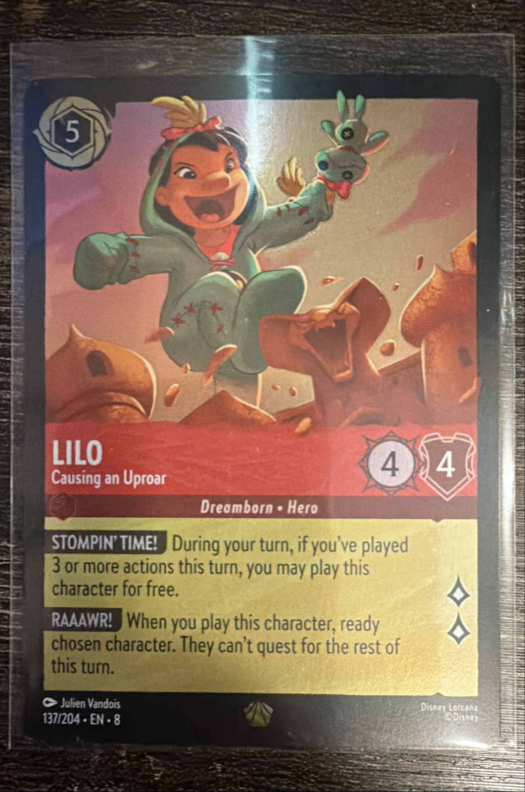 Lilo - Causing an Uproar 137/204 Reign of Jafar Cold Foil0