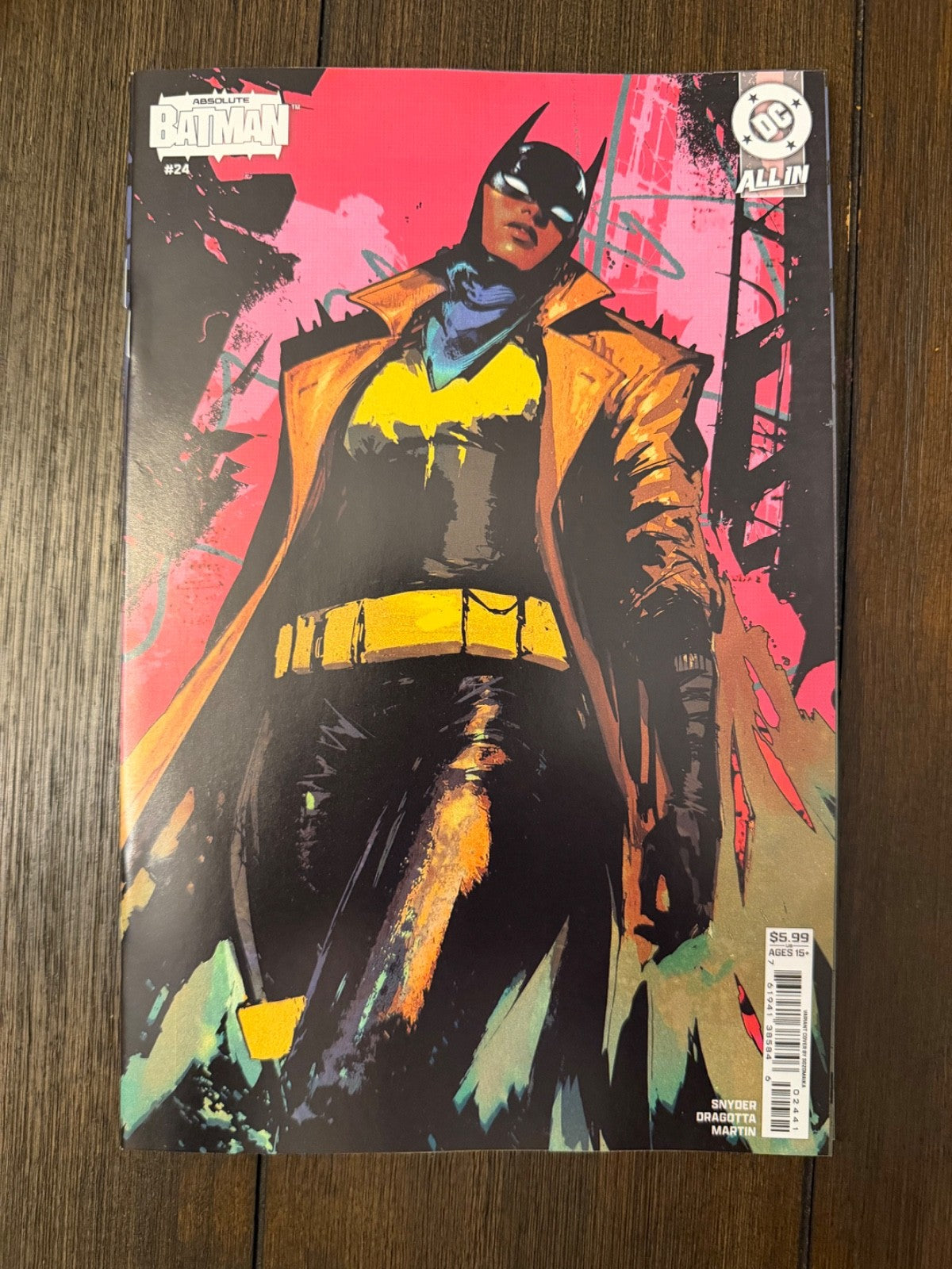 Absolute Batman #24 5-Cover set Covers A-E DRAGOTTA,MANN,SOZOMAIKA,ANDRADE 1:253