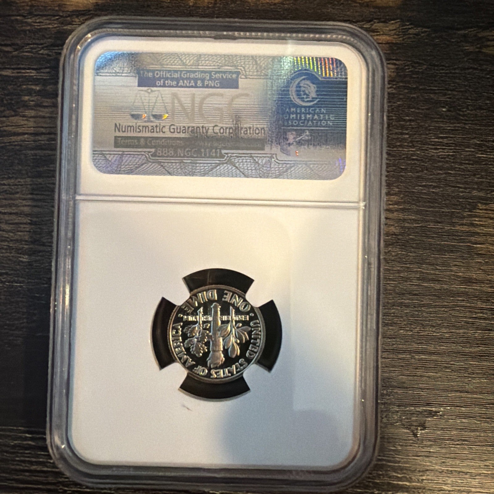 1981-S Type 1, Proof Roosevelt Dime, Graded PF69UC NGC * OSR Patriotic Label1