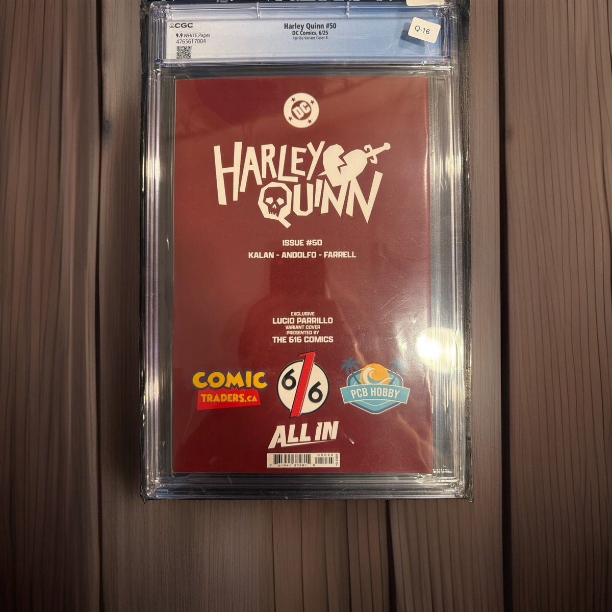   RARE   HARLEY QUINN #50 - LUCIO PARRILLO - Virgin Variant - Mint 9.91