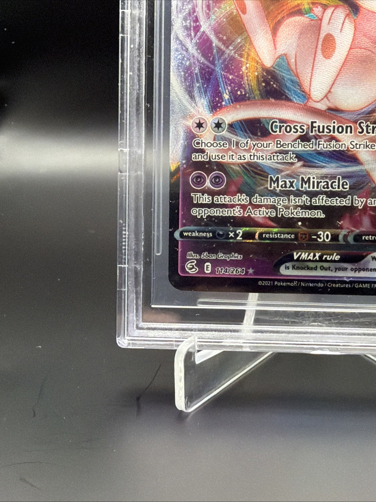 Mew VMAX 114/264 Swsh08: Fusion Strike Holo7