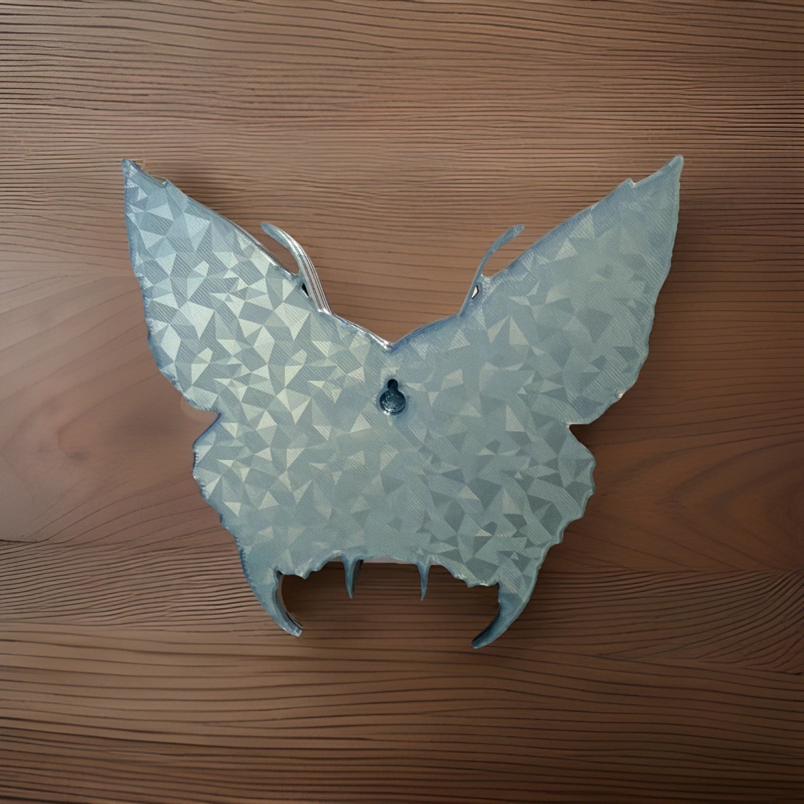 Teal Black Butterfly-skeleton face wall decor 3D Print5