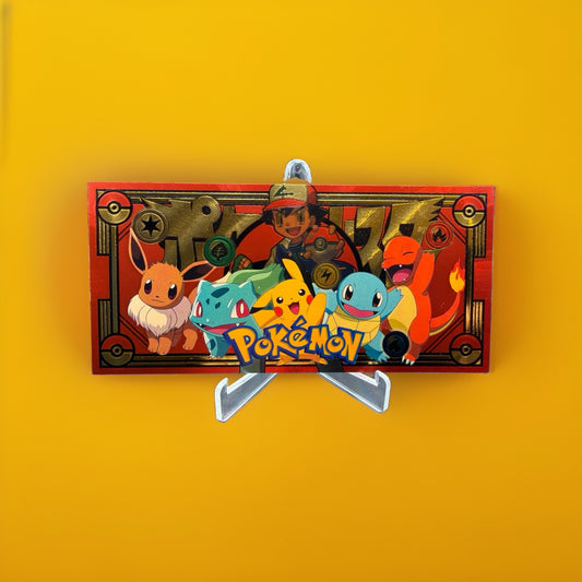 Pokemon Deluxe Golden Foil Banknote 19960