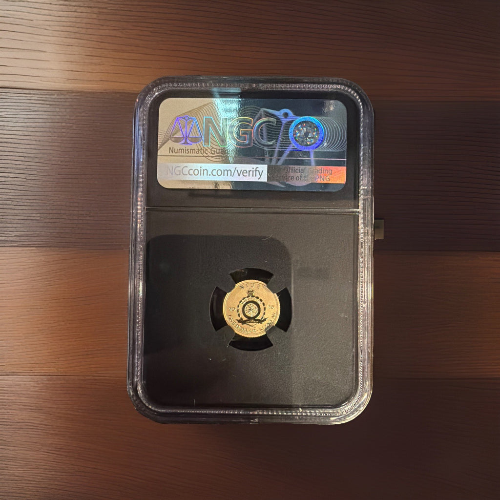 2026 Niue 1g Gold Spinosaurus NGC PF70 Reverse Proof Dinosaur Coin3