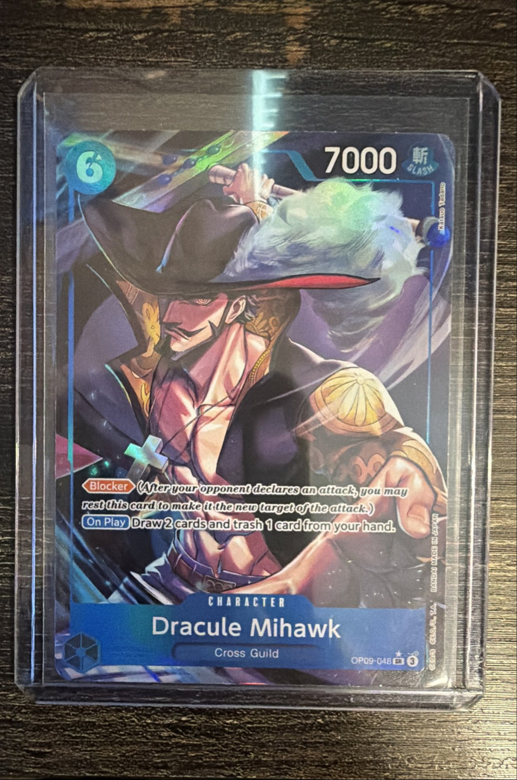 Dracule Mihawk (Parallel) OP09-048 Emperors in the New World Foil0