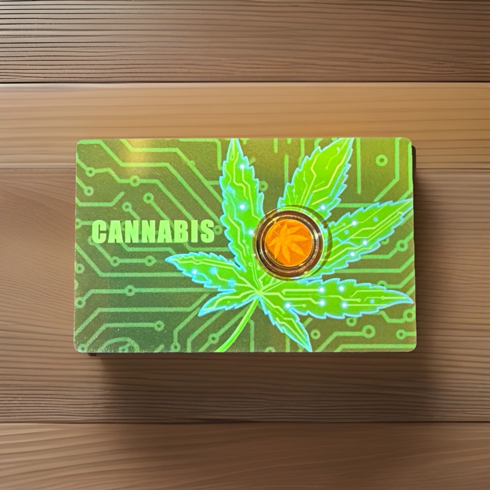 2026 Liberia Cannabis 1/1000 oz .9999 Gold Coin in Card Proof Like Ramdon Number0