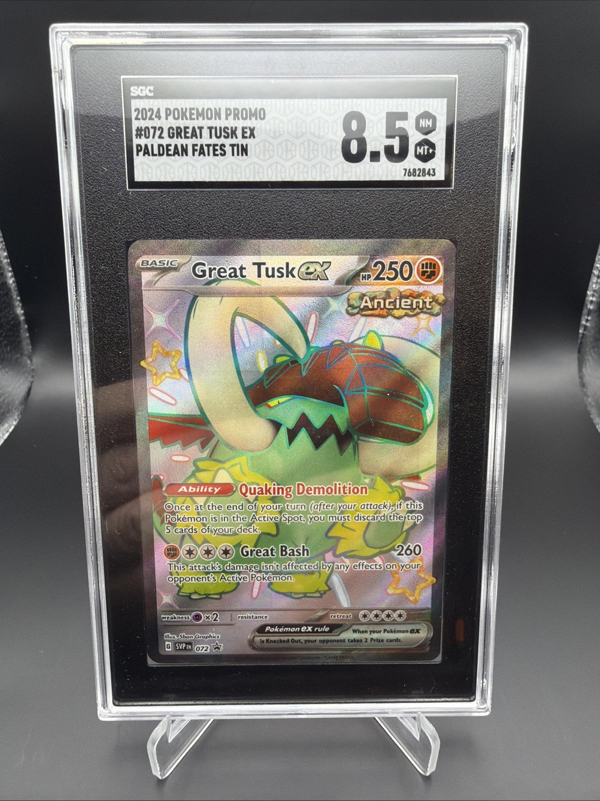 Great Tusk ex 072 Sv: Scarlet & Violet Promo Cards Holo0