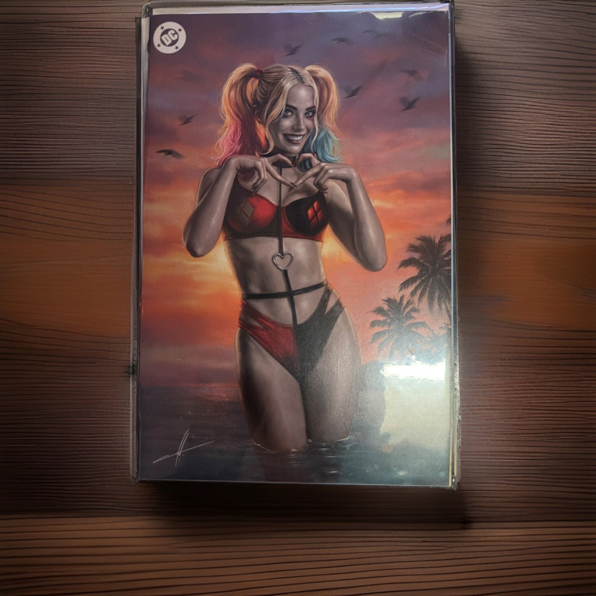 GNORTS SWIMSUIT #1 COHEN MEGACON HARLEY QUINN VIRGIN VARIANT NM0