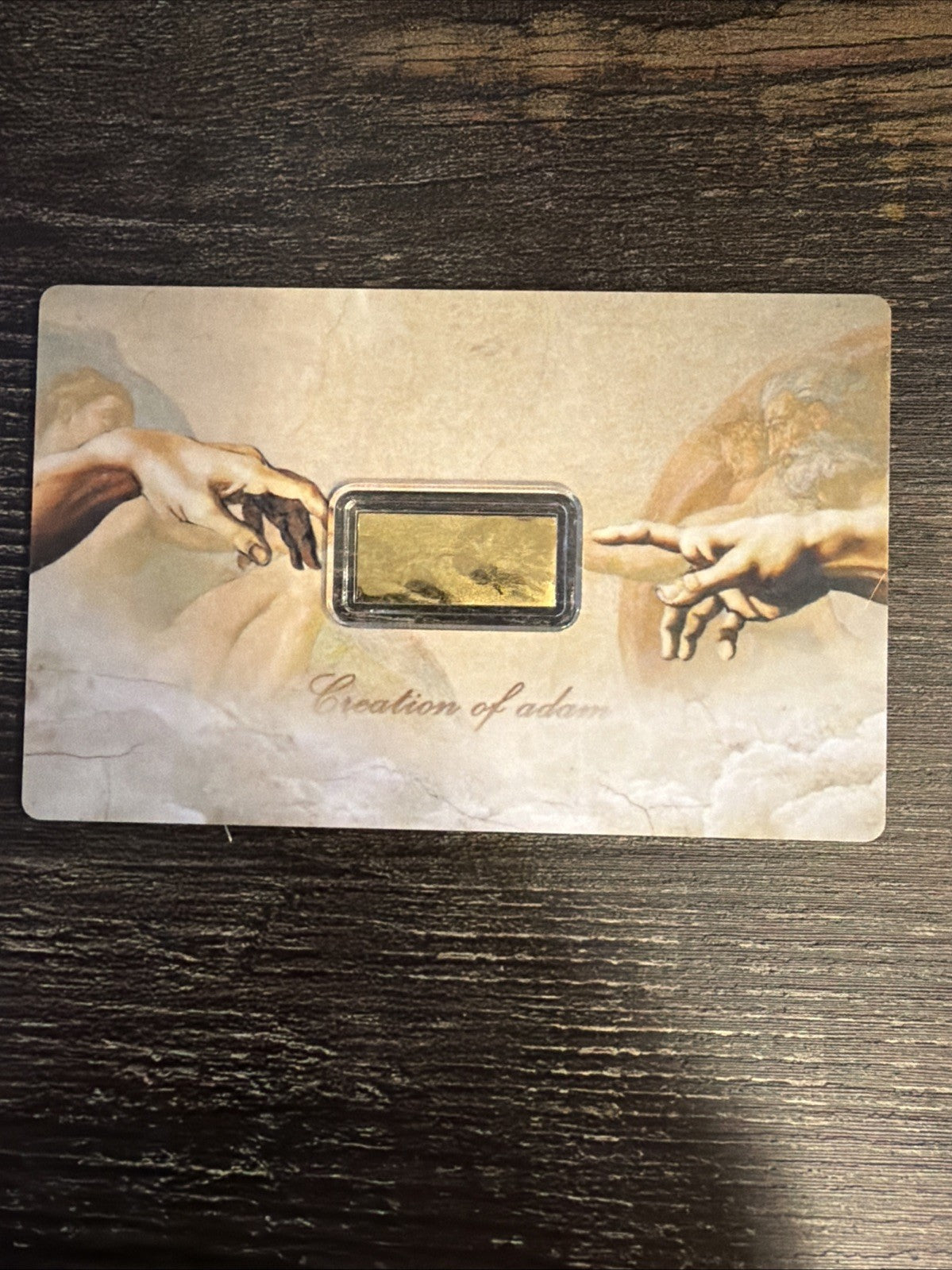2025 Niue 1/1000th Oz Gold Creation Of Adam Carded Bullion0