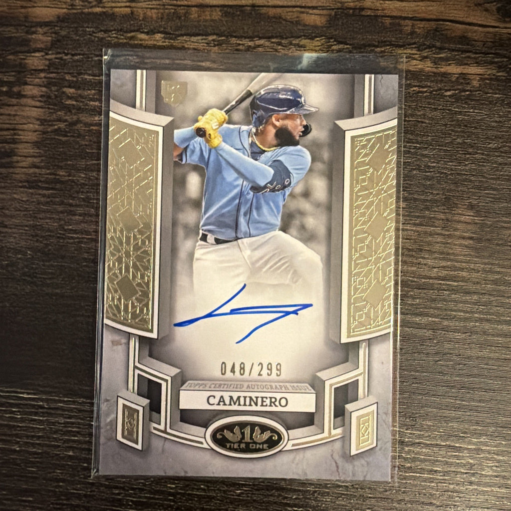 Junior Caminero 2024 Topps Tier One Break Out AUTO RC /2990