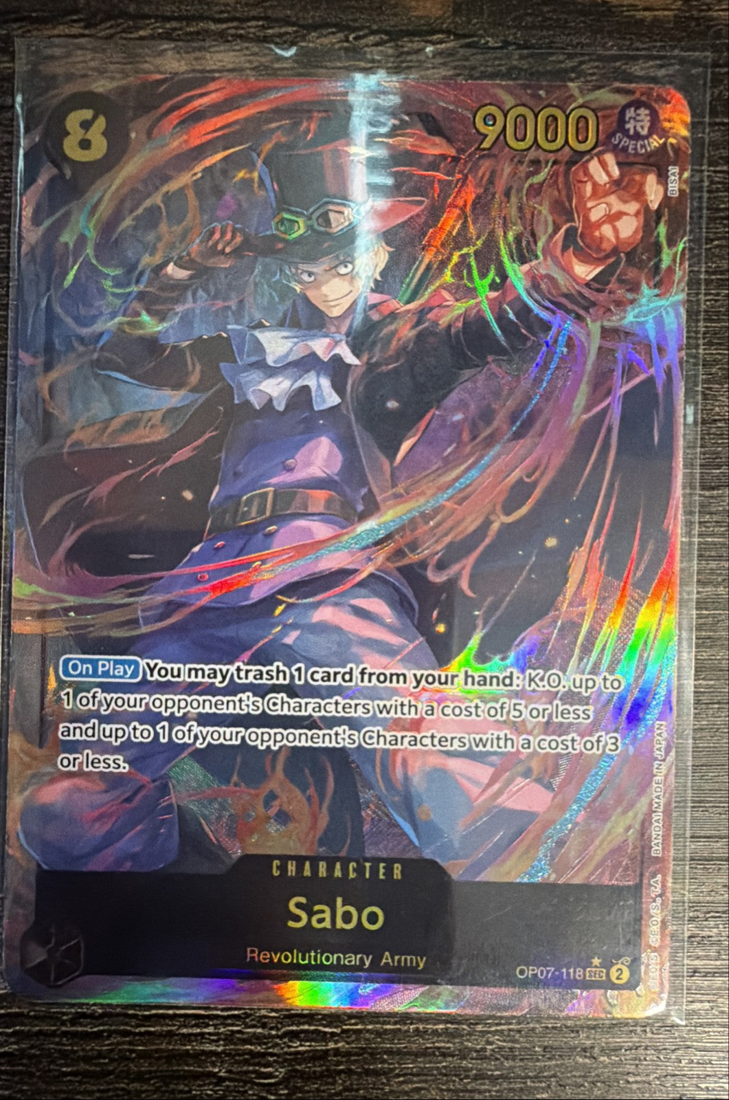 Sabo (Parallel) OP07-118 500 Years in the Future Foil0