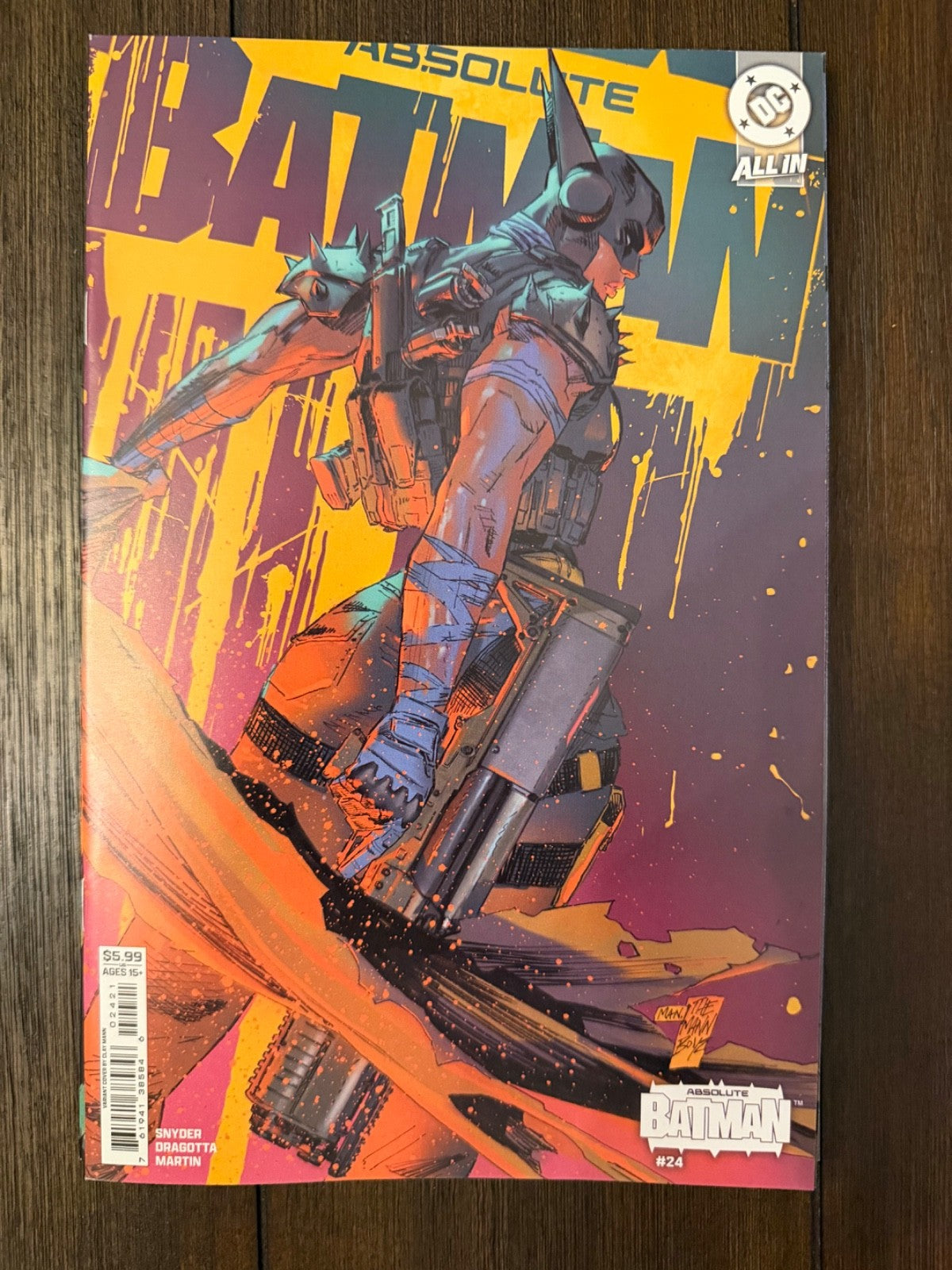 Absolute Batman #24 5-Cover set Covers A-E DRAGOTTA,MANN,SOZOMAIKA,ANDRADE 1:252
