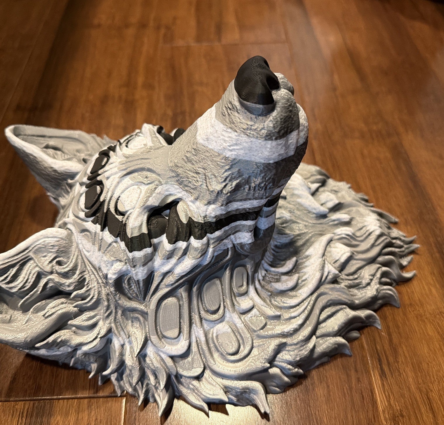 3d Print Wolf Head wall art2