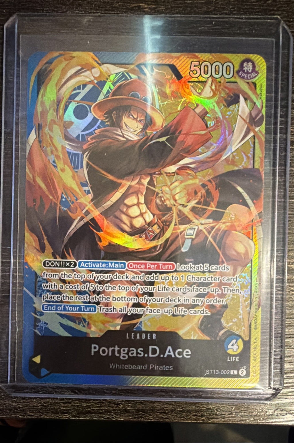 Portgas.D.Ace (002) ST13-002 Ultra Deck: The Three Brothers Foil0
