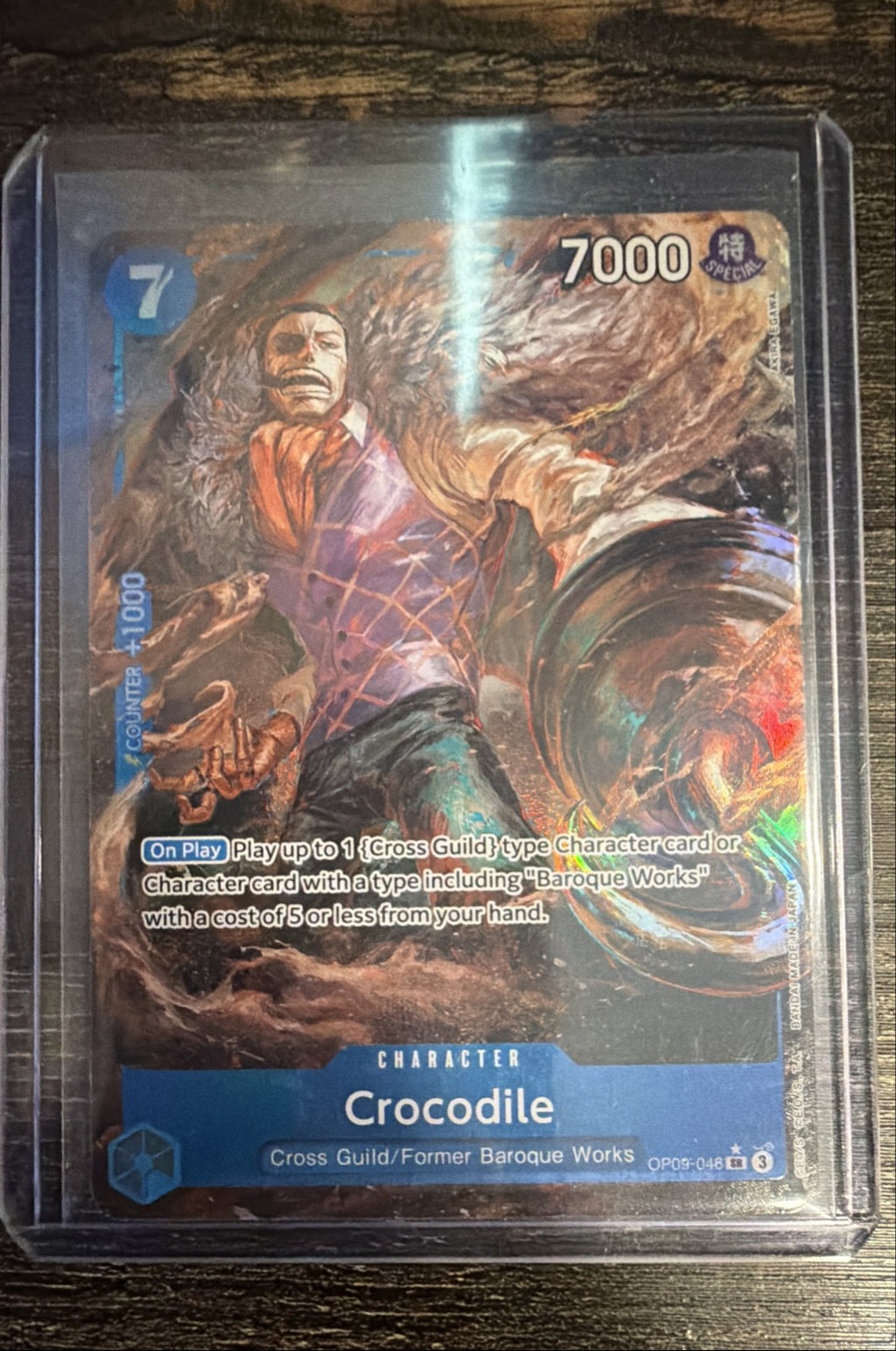Crocodile (046) (Parallel) OP09-046 Emperors in the New World Foil0