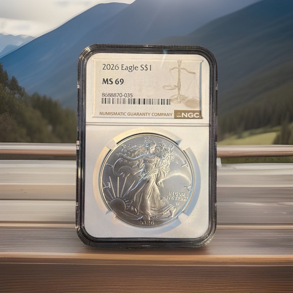 **  2026 NGC MS69 - American Silver Eagle - .999 Fine Silver **0
