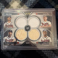 2024 Topps Musm Col Prim Pieces Quad Relics Acuña Jr., Albies, Olson #FPQR-ORAA 0