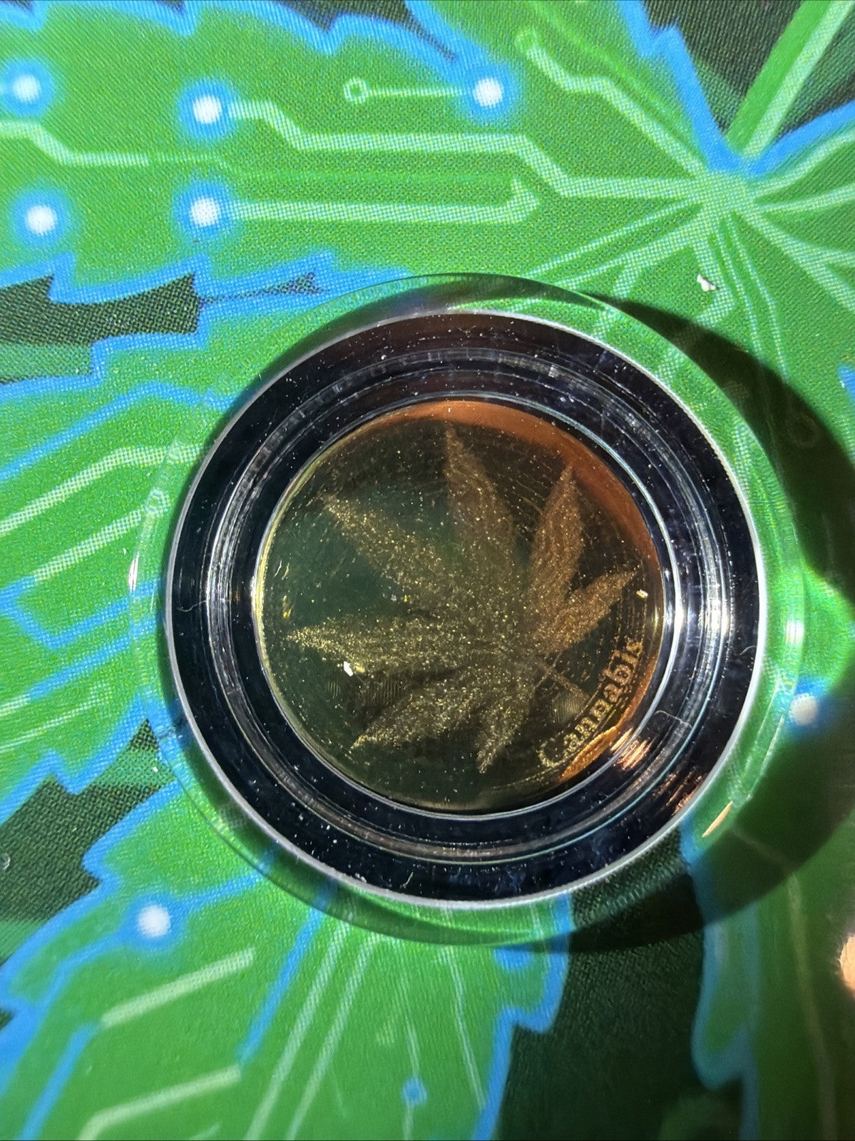 2026 Liberia Cannabis 1/1000 oz .9999 Gold Coin in Card Proof Like Ramdon Number2