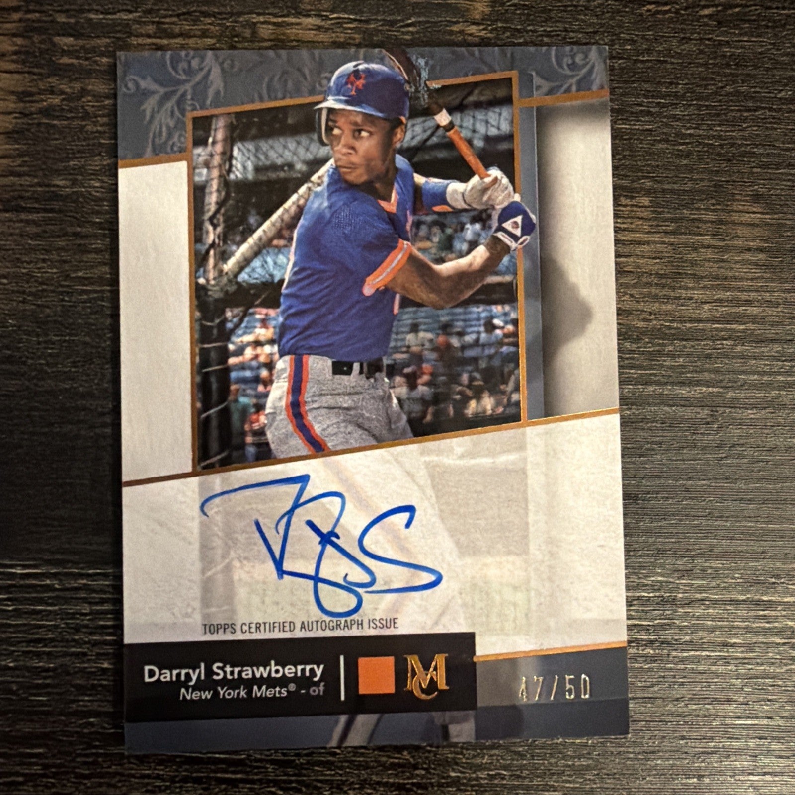 2024 Topps Museum Darryl Strawberry Auto Archival Autograph #47/50 #AA-DST0