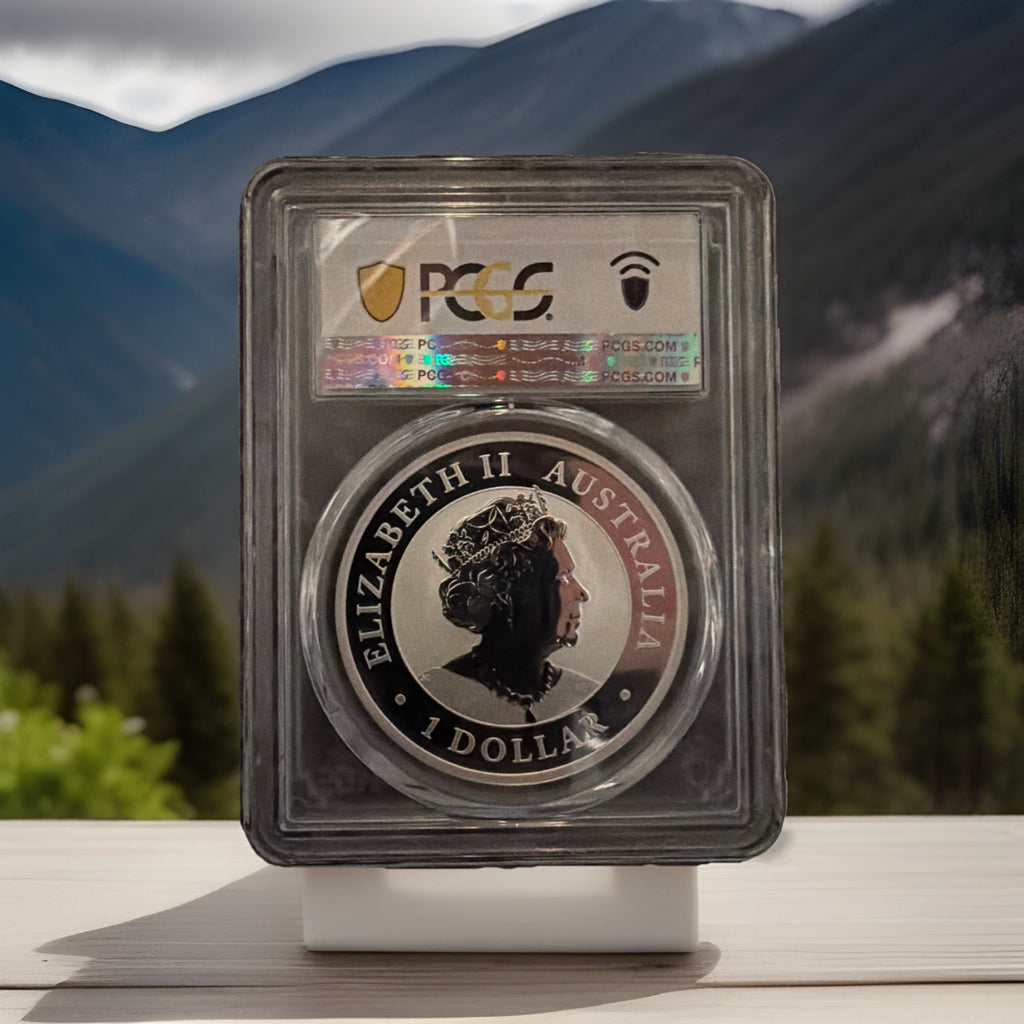 2023-P Australia Kookaburra PCGS MS70 1oz .999 Silver $1 - Proof Like1