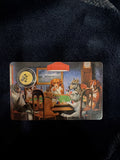 2026 Dogs Playing Poker A FRIEND IN NEED Liberia 1/1000 oz Gold Coin in Card0