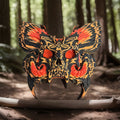 Fire burst Butterfly-skeleton face wall decor 3D Print0