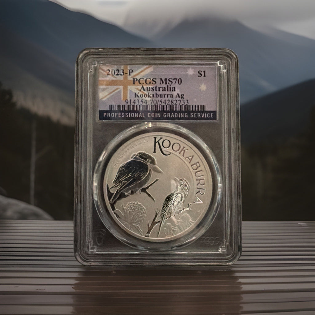 2023-P Australia Kookaburra PCGS MS70 1oz .999 Silver $1 - Proof Like0