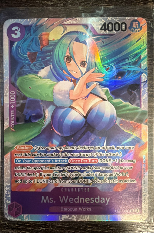 Ms. Wednesday EB01-034 Extra Booster: Memorial Collection Foil0