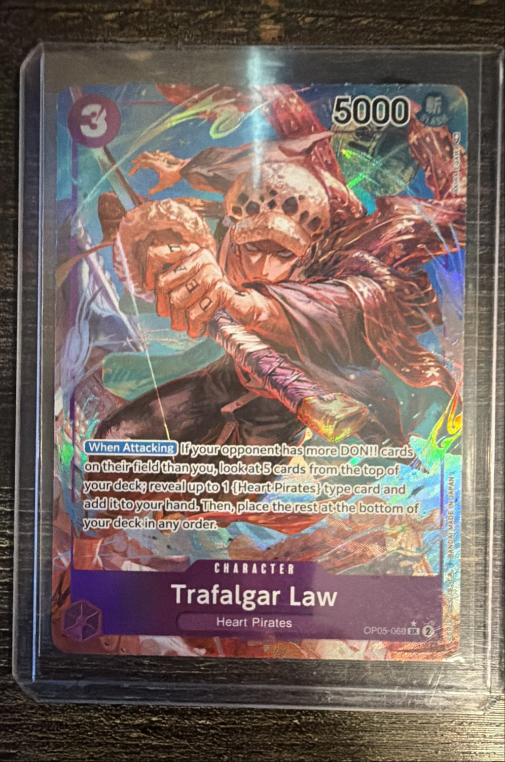 Trafalgar Law (Alternate Art) (069) OP05-069 Awakening of the New Era Foil0