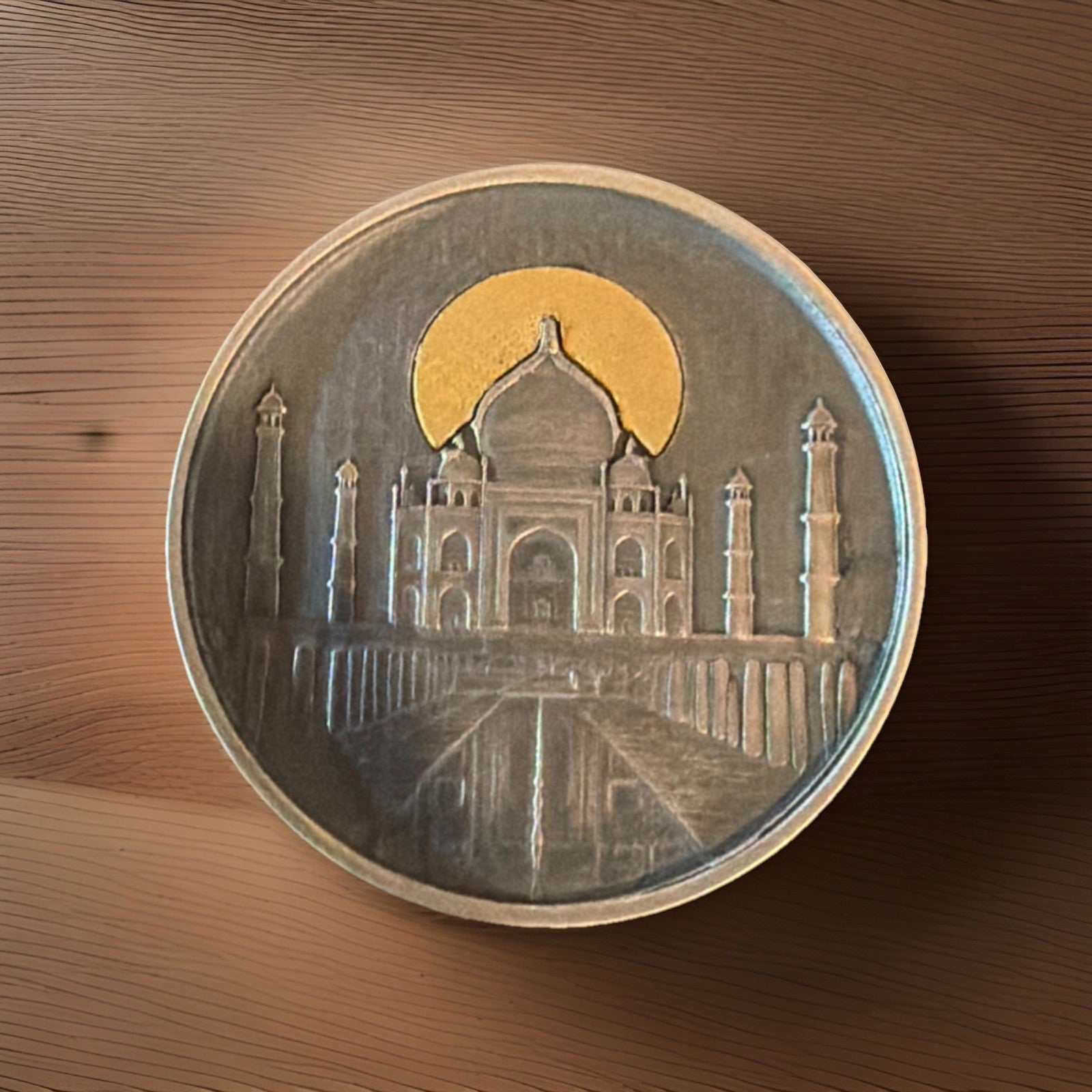 LuckyRips Mini Rips World Tour Taj Mahal 3oz .999 Silver / 1g .999 Gold Rnd0