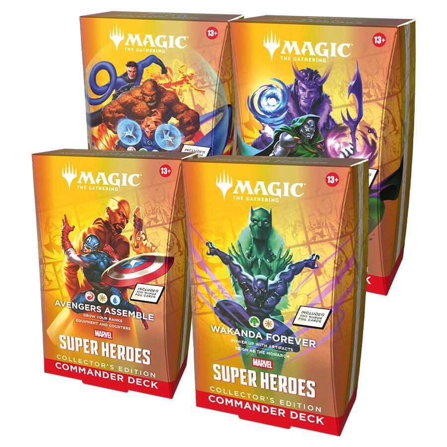 [PRE-ORDER] Magic: The Gathering Marvel Super Heroes Commander Deck Collector's Edition Display (4 Decks) - Ships Jun 19