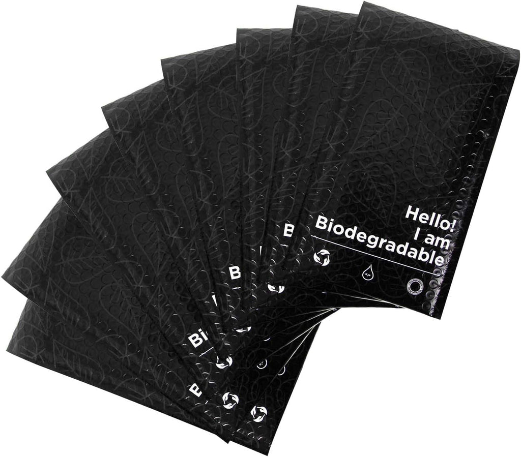 100% Biodegradable Bubble Mailers – 25-Pack | 6" x 10" | Eco-Friendly Padded Envelopes